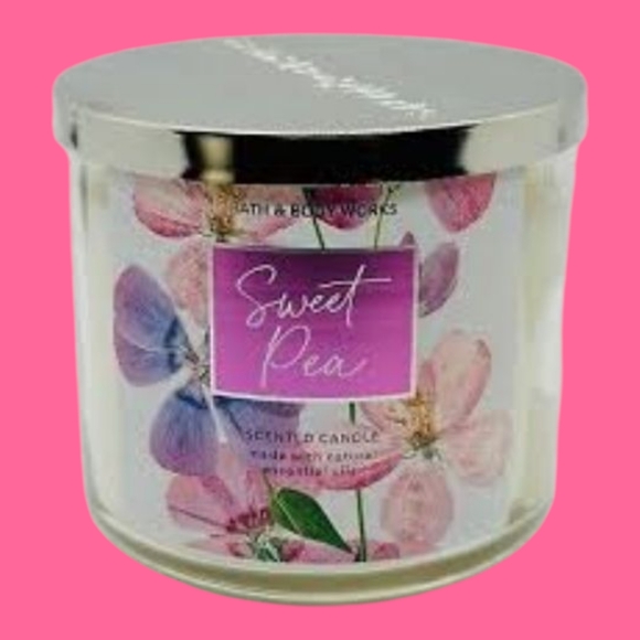 Bath & Body Works Other - Bath & Body Works Candle~SweetPea Scented~3Wick Candle~NEW
